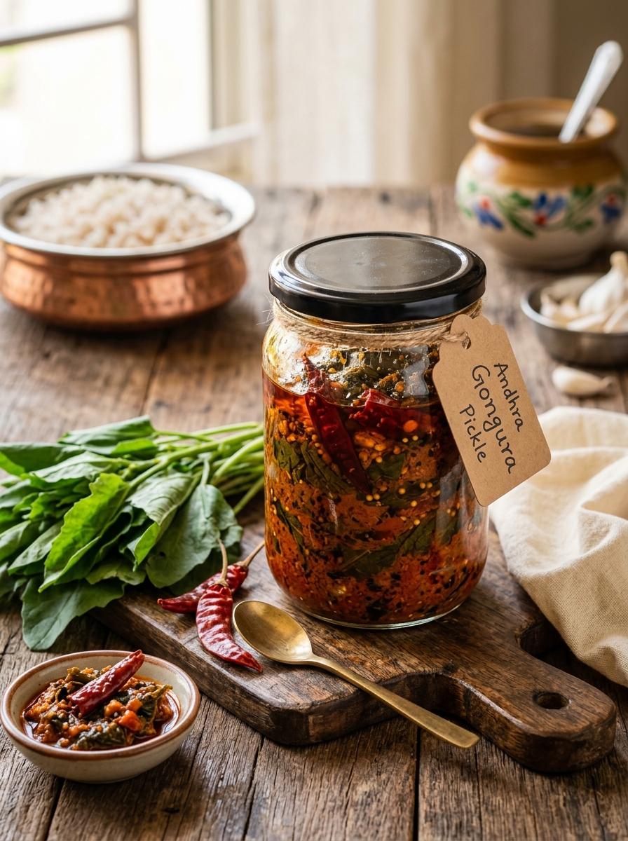 Yendu Mirchi Gongura Pickle
