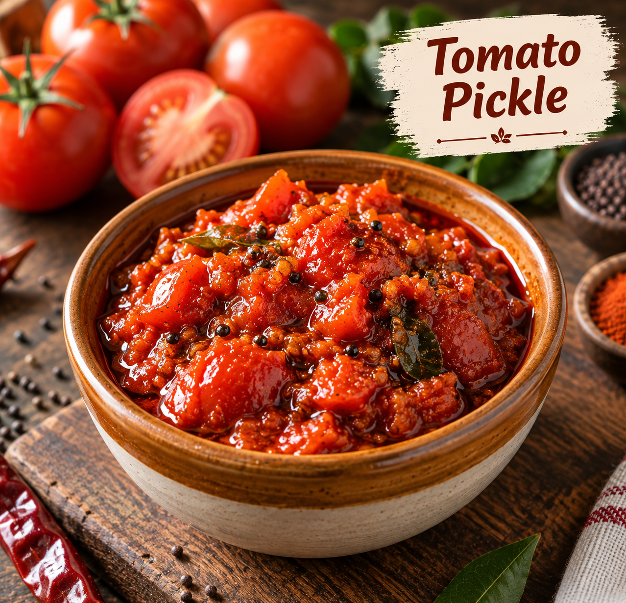 Yendu Mirchi Tomato Pickle